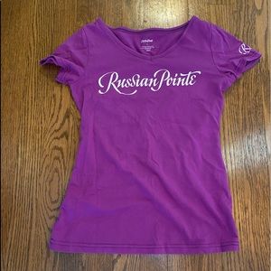 Russian Pointe V-neck T-Shirt